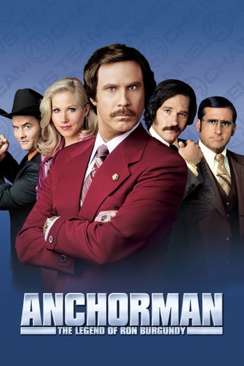 Poster for the movie «Anchorman: The Legend of Ron Burgundy»