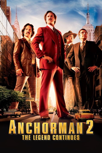 Poster for the movie «Anchorman 2: The Legend Continues»