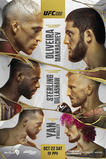 Poster for the movie «UFC 280: Oliveira vs. Makhachev»