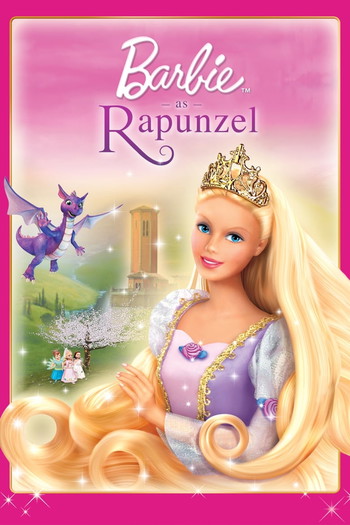 Poster for the movie «Barbie as Rapunzel»