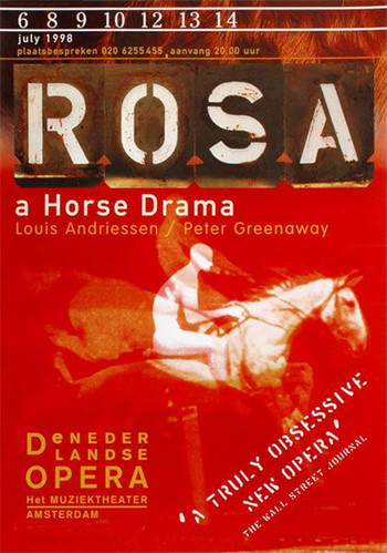 Poster for the movie «The Death of a Composer: Rosa, a Horse Drama»