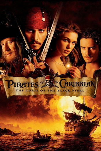 Poster for the movie «Pirates of the Caribbean: The Curse of the Black Pearl»