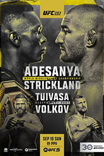 Постер к фильму «UFC 293: Adesanya vs. Strickland»