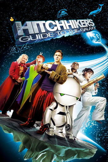 Poster for the movie «The Hitchhiker's Guide to the Galaxy»