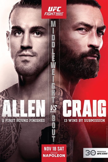 Постер до фільму «UFC Fight Night 232: Allen vs. Craig»