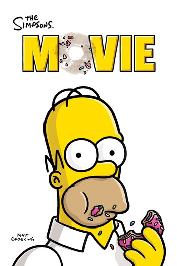 Poster for the movie «The Simpsons Movie»