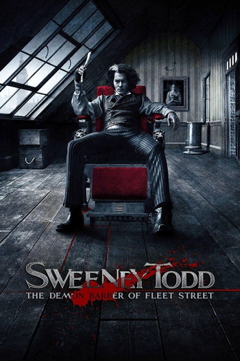 Poster for the movie «Sweeney Todd: The Demon Barber of Fleet Street»