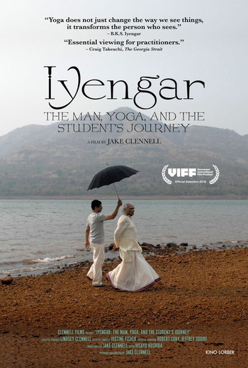 Poster for the movie «Iyengar: The Man, Yoga, and the Student's Journey»