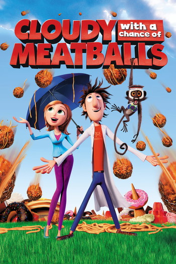 Poster for the movie «Cloudy with a Chance of Meatballs»