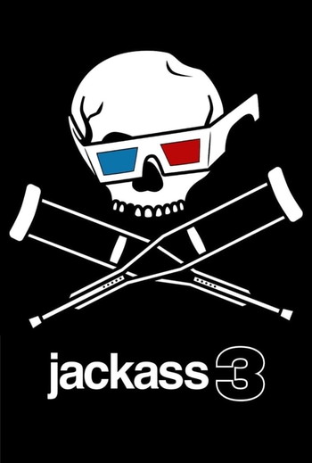 Poster for the movie «Jackass 3D»