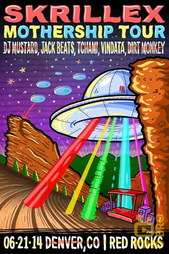 Poster for the movie «Skrillex - Live @ Red Rocks Amphitheatre»