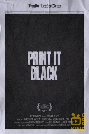 Poster for the movie «Print It Black»