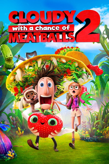 Poster for the movie «Cloudy with a Chance of Meatballs 2»