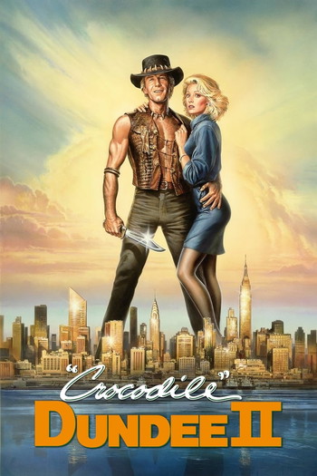 Poster for the movie «Crocodile Dundee II»