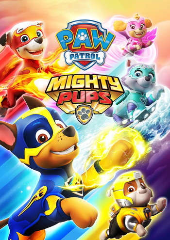 Poster for the movie «PAW Patrol: Mighty Pups»