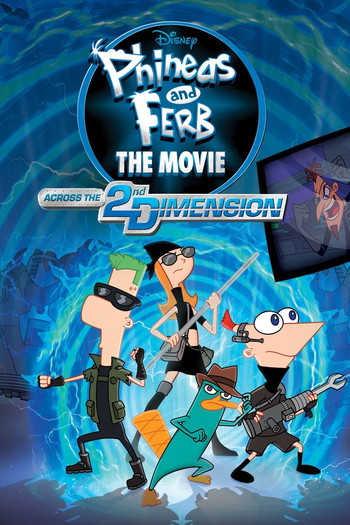 Poster for the movie «Phineas and Ferb: The Movie: Across the 2nd Dimension»