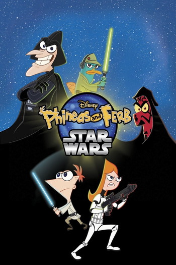 Poster for the movie «Phineas and Ferb: Star Wars»