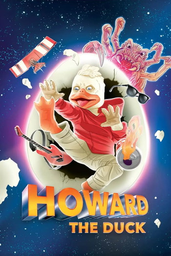 Poster for the movie «Howard the Duck»