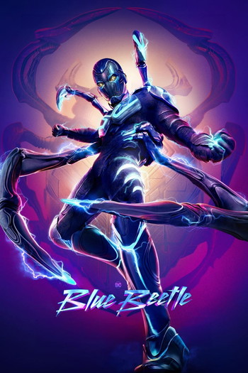 Poster for the movie «Blue Beetle»